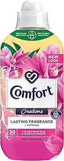 Comfort Creations Honeysuckle & Sandalwood Fabric Conditioner with Stay Fresh technology for 100 days of freshness + fragrance* 30 washes (900 ml)