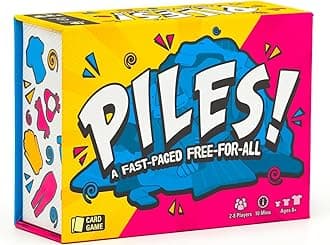 Lost Boy Entertainment - Piles – Card Games – Family Games – for Kids 8 and Up – Games for Adults – Family Game Night – Travel Games – Memory Game – 10 Minutes – 2 to 8 Players (LBE03)