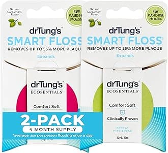 Dr. Tung's Smart Floss, 30 yds, Natural Cardamom Flavor 1 ea Colors May Vary (Pack of 2)
