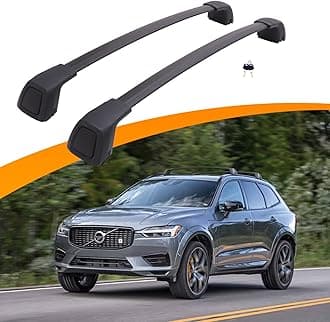 Snailfly Upgraded Cross Bars Fit for Volvo XC60 2018-2024 Lockable Roof Rack Crossbars Cargo Accessories