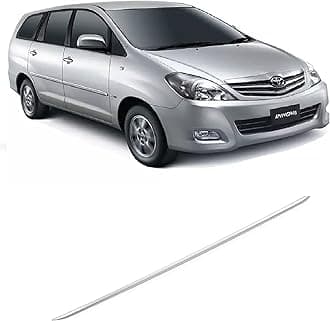 Empica Chrome Trunk Garnish for Car | Dicky Trim Garnish Rear Boot Patti Upper Garnish Compatible with Toyota Innova Old