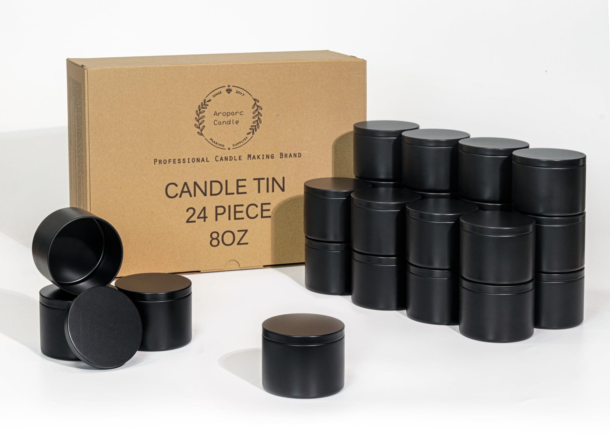 JulWhisper 48Pcs Candle tins