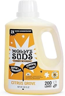 Liquid Laundry Detergent | Clean Laundry Detergent Soap for Sensitive Skin | 2x Concentrated, High Efficiency (HE) (Citrus Grove - 200 Loads)