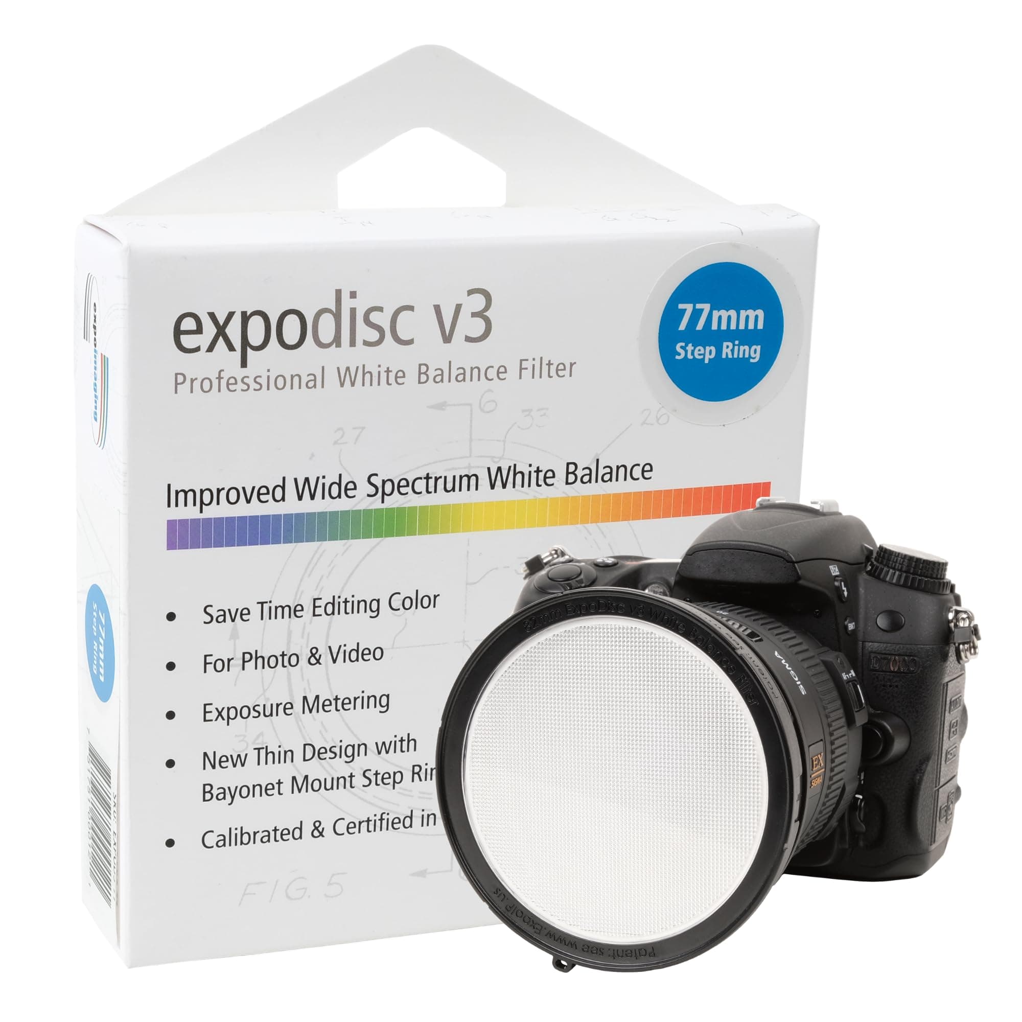 ExpoDisc v3 Professional White Balance Filter (77mm)