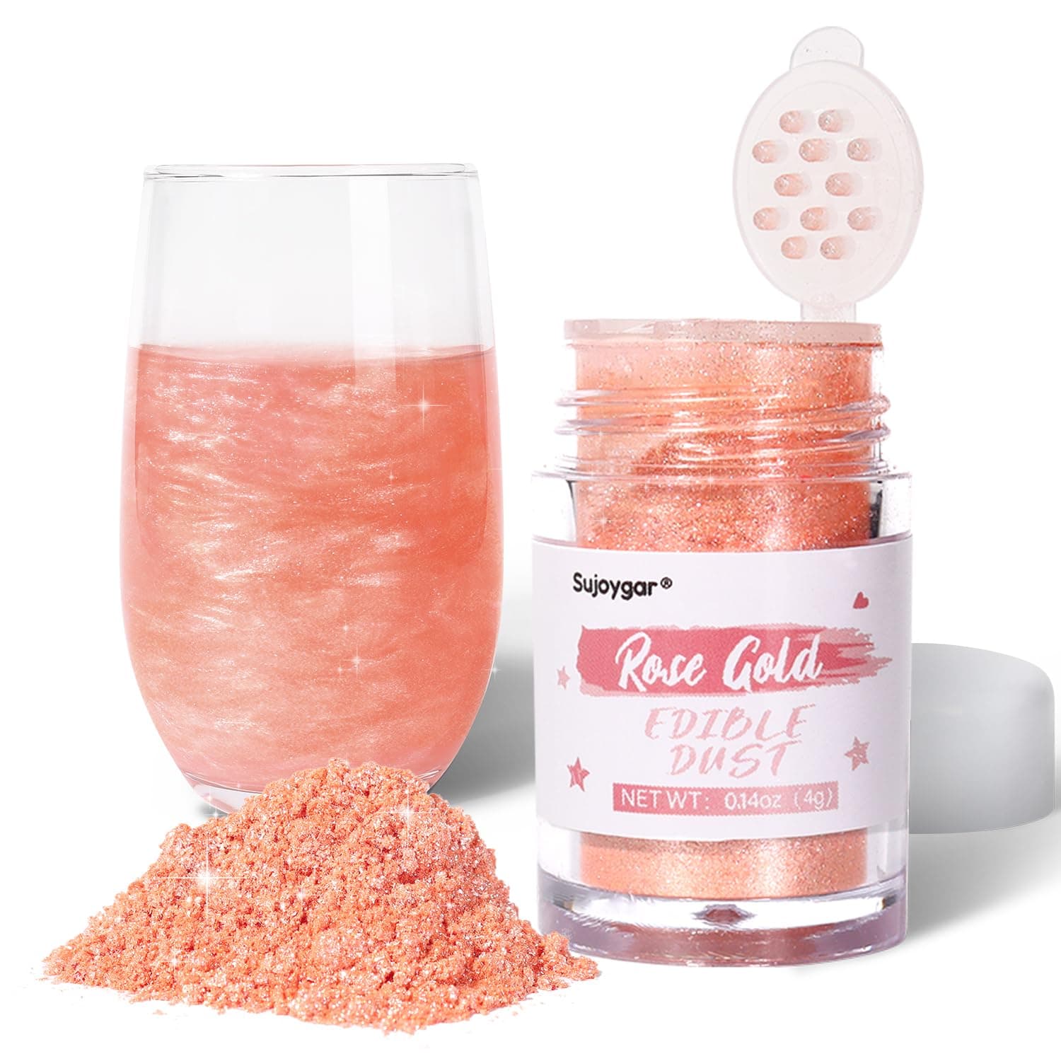 Rose Gold Edible Glitter