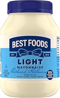 Mayonnaise Light Mayo For A Creamy Sandwich Spread or Condiment Made With 100% Cage-Free Eggs 30 oz
