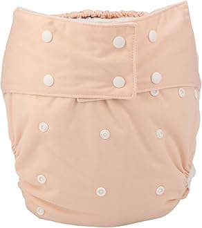 Teen Adult Cloth Diaper Nappy Reusable Washable for Disability Incontinence Women (Beige)