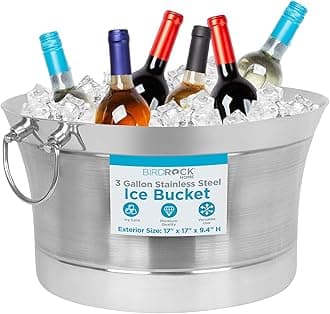 - Double Wall Round Beverage Tub | Stainless Steel | Small