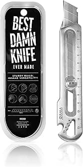 Best Damn Knife - Utility Blade - Guiding Tip, Stainless Steel Utility Blade and Multi-Function