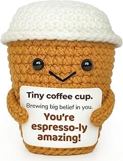 Coffee Gifts for Women Coffee Lovers, Positive Animals Espresso Themed Brithday Presents, Office Desk Decor Inspirational Motivational Encouragement Gift