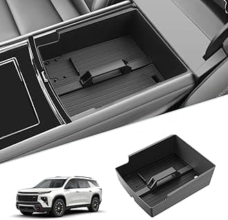 for 2024 2025 2026 Chevy Traverse Center Console Organizer 2024 2025 2026 Traverse (LS/LT/Z71/High Country/RS) Console Tray 2024 2025 2026 Chevy Traverse Accessories with Sunglasses Holder