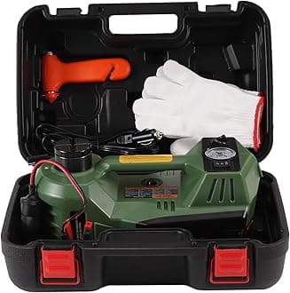 ROGTZ Hydraulic Car Jack Kit - 5 Ton Vehicle Car Lift with Integrated Air Pump 4 in 1 Vehicle Truck Trailer Floor Jack Stand Emergency First Aid Tire Repair Tool Kit