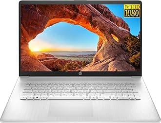 HP 17 Laptop, 17.3" FHD IPS Display, Intel Core i5-1135G7 Quad-Core Processor, Intel Iris Xe Graphics, 16GB RAM, 1TB PCIe SSD, HDMI, Windows 11 + Microfiber Cloth