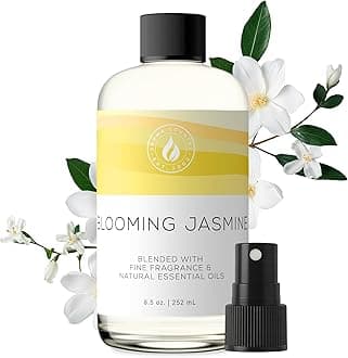 Chameli Blossom - Jasmine Essential Oil/Reed Diffuser Oil Refill (8.5 Fl. oz.) for Reed Diffusers, Electric Diffuser Oil Machines, and Oil Warmers - Natural, Organic Jasmine Diffuser Oil