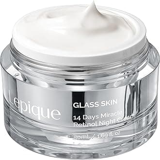Lepique Retinol Night Cream 50ml - No.1 Korean Premium Overnight Repair Cream for Face and Neck - Collagen, Centella - Anti aging Skin Cream, Moisturizer Face Cream, (Unscented, with Spatula)