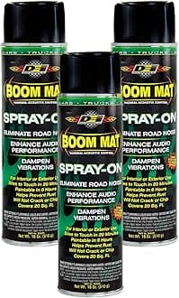 TOULIFLY DEI 3 Pack Sound Deadening Boom Mat Spray On Enhance Audio Eliminate Road Noise