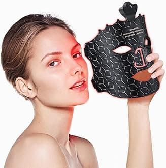Red Light Therapy Mask for Face, 7 Colors LED Face Mask Light Therapy At Home, Led Face Mask Light Therapy, Black