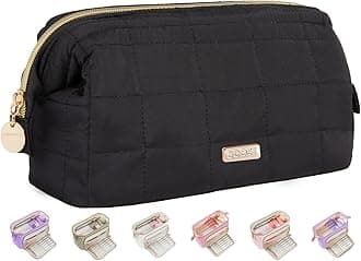 Sooez Large Pencil Case Pouch, Soft Pencil Bag with Zipper, Pen Bag Wide Opening, School Supplies Cute Pencil Case for Girls Boy Men Women, Black