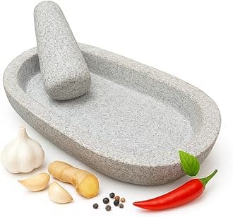 Shastha 9-Inch Kalvam Stone Grinder for Spices & Herbs – Traditional Ammi Kutty, Khalbatta, Kharal – Natural Mortar and Pestle Stoneware Masher for Kitchen Use