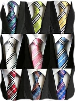 Lot 9 PCS Classic Men's Tie Necktie Woven JACQUARD Neck Ties