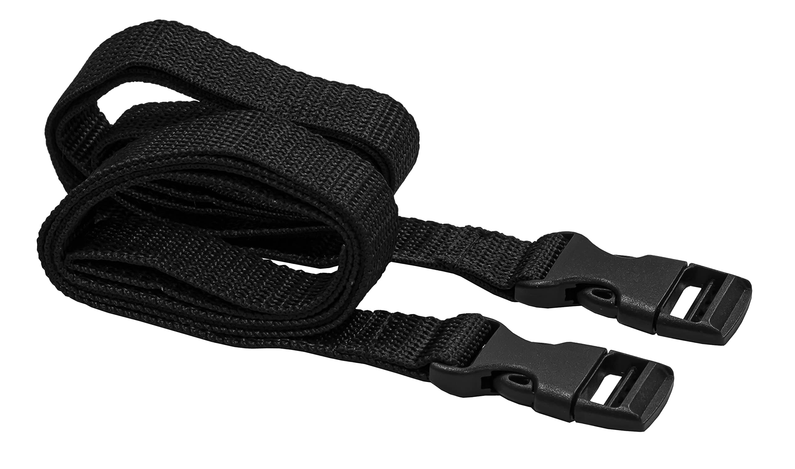 Longridge Golf Trolley Straps with Clips, Black