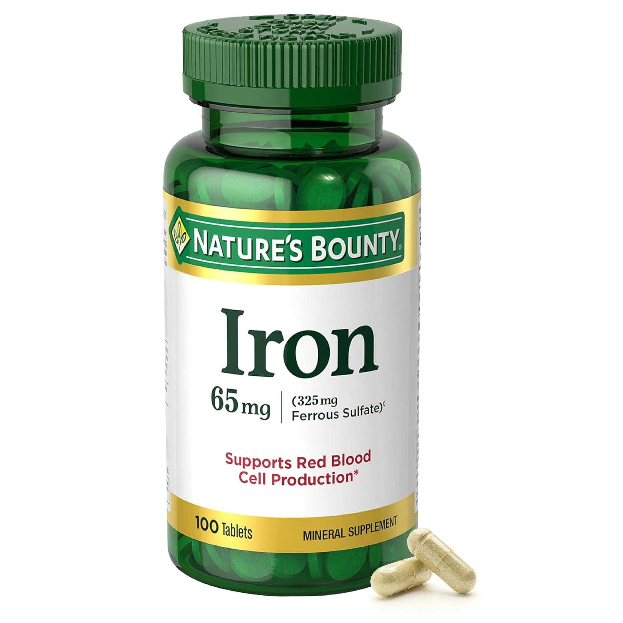 Nature's Bounty Iron, 65 mg, 100 tabs