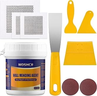 Drywall Repair Kit Drywall Hole Repair Patch Kits Wall Spackle Repair Paste with 8.5OZ White Wall Repair Putty with Scraper, Wall Surface Hole Fill Quick and Easy Solution (1Pack)