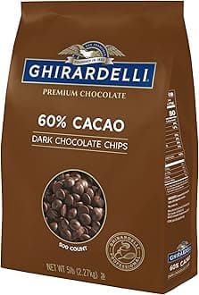 Chocolate Company 60% Cacao Dark Chocolate Chips, 5lb. Bag (Pack of 1)