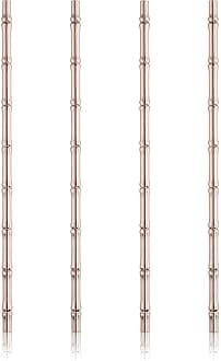 Viski Bamboo Copper Reusable Straws