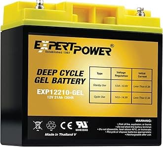 ExpertPower 12V 21AH Gel Deep Cycle Lead Acid Battery