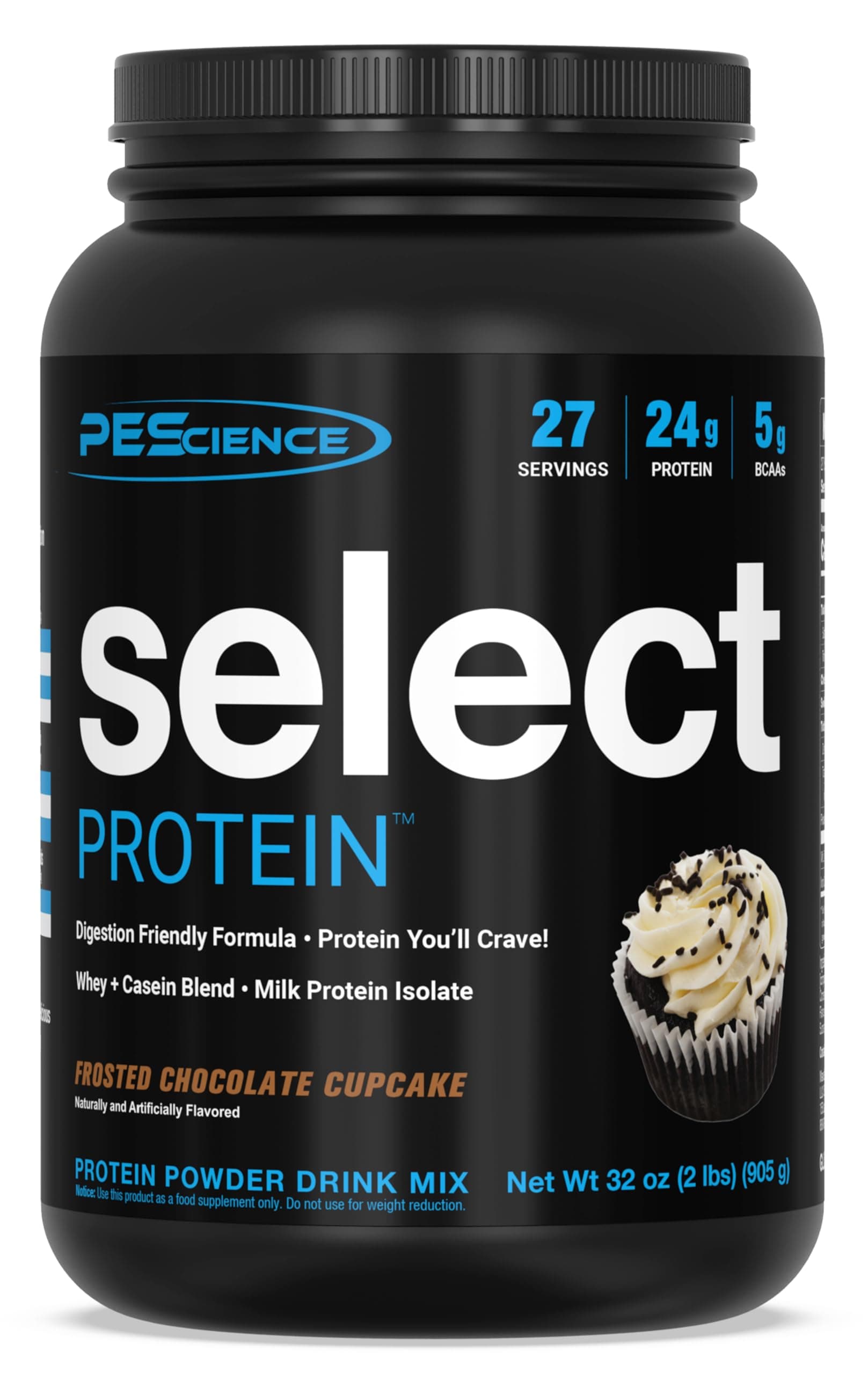 Select Protein - Whey & Casein Protein Powder Supplement Blend - 27 Servings (Frosted Chocolate Cupcake)