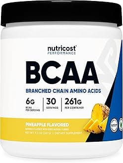 Nutricost BCAA Powder 2:1:1 (Pineapple, 30 Servings)