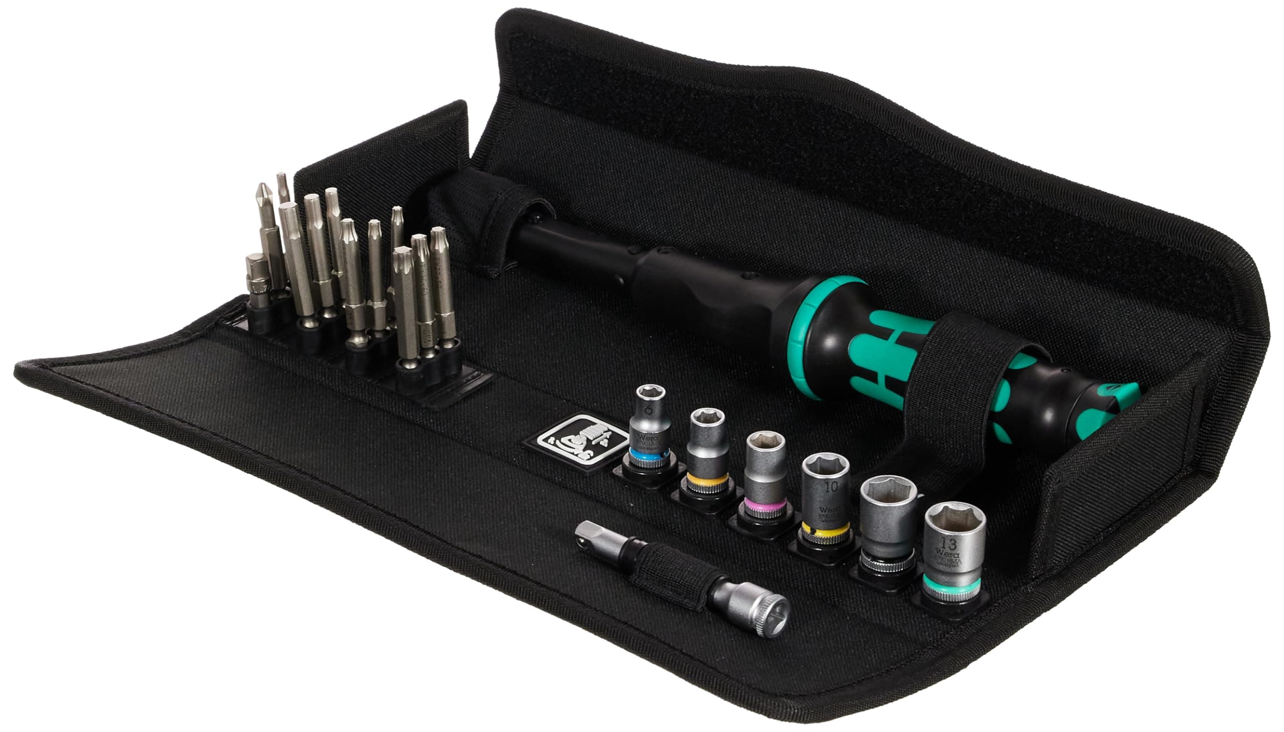 Click-Torque A 6 Set 1 Adjustable Torque Wrench Set, 1/4" Hex Drive, 2.5-25 Nm, 20pc, 05130110001