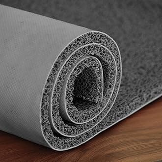 Polyvinyl Chloride Cushion Noodle Floor Mat for Entryways|Dirt/Mud Trapper|2ft x 3ft Grey|Heavy Duty Waterproof Indoor/Outdoor Floor Mat for Entry,Easy to Clean,Rectangular
