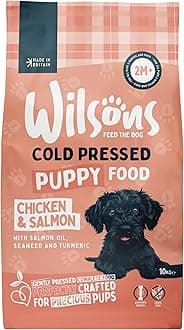 Wilsons - Cold Pressed Dog Food - Premium Complete Dry Meal with Natural, Hypoallergenic, Grain Free Ingredients, Suitable for Puppies 2 Months + (Puppy) (10kg)