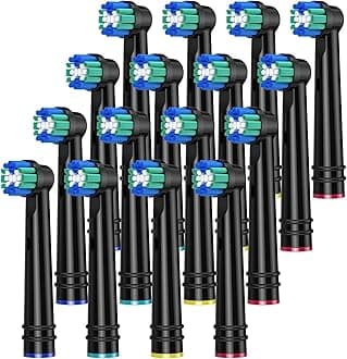 REDTRON Replacement Brush Heads for Oral b, 16 Pack Electric Toothbrush Heads for Oral b, Classic Precision Clean Brush Heads Fit Professional Care, Vitality Pro Smart Genius Series and More…