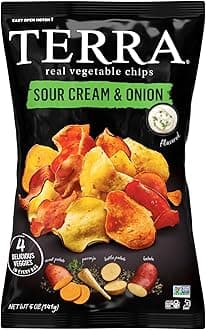 Vegetable Chips, Sour Cream & Onion, 5 oz (Pack of 6)