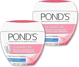 POND’S Clarant B3 Dark Spot Correcting Cream – Daily Moisturizer for Dry Skin – Moisturizing Face Cream with Vitamins B3 & C – Dermatologist Tested, 7 oz, 2 Pack