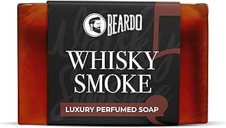 Beardo Whisky Smoke Perfumed Luxury Soap for Men, 75g | Deep cleanses skin pores | Repairs broken skin and Reduce Hyperpigmentation | Refreshing Fragrance all day long