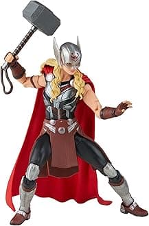 Marvel Hasbro Legends Thor: Love and Thunder Mighty Thor Action Figure 15-cm Collectible Toy, 4 Accessories, 1 Build-A-Figure Part, Multicolor,F1060