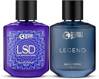 Beardo Twin Legends- LSD & Legend Perfume for Men (50ml x 2) | Long Lasting Fragrance | Long Lasting Perfume for Men | Gift for Men | Gift for Friend