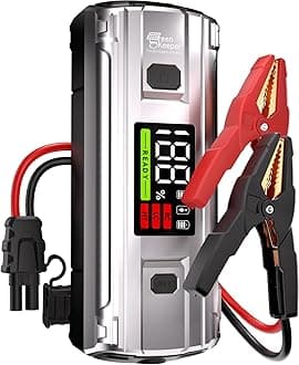 Sponsored Ad – Car Jump Starter 3000A Portable: 12V Jump Start Battery Pack for 8.0L Gas/Diesel Engines, Car Battery Jumper Starter with PD65W Fast Charge, Smart Jumper Cable for Safety, 3 Emergency LED Lights Kit
