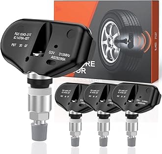 TPMS Sensor, 315MHZ Tire Pressure Monitor System Sensors for Acura MDX 2005 2006 TL 2006-2008 RL 2005-2008|Honda Odyssey Touring 2005-2007 Ridgeline 2006-2014 Pilot 2005-2008 06421-S3V-A04 4PCS
