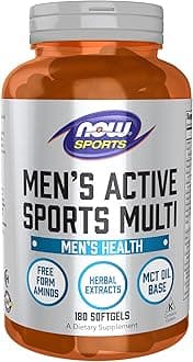Sports Nutrition, Men's Extreme Sports Multi with Free-Form Amino Acids, ZMA®, Tribulus, MCT Oil, and Herbal Extracts, 180 Softgels