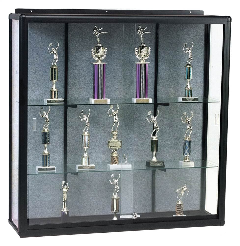 Best-Rite Wall Mounted Display Case - 36 in. Wide (Black)