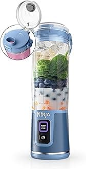 Ninja Blast BC151ND Portable Cordless Blender, 18 Oz Container, Personal Blender for Milkshakes and Smoothies, BPA Free, Leak-Proof Lid and Sipping Spout, USB-C Rechargeable, Parts