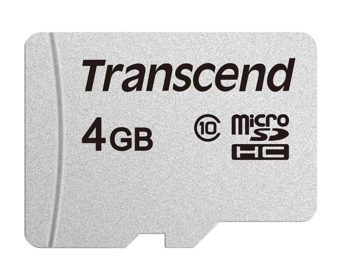 Transcend 4GB microSDHC 300S Class 10 Memory Card with up to 95/45 MB/s (for Smartphones, Digital Camers and Nintendo Switch Consoles) without SD Adapter TS4GUSD300S