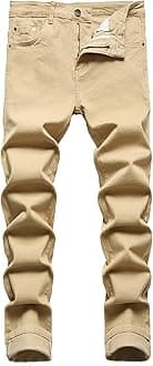 JUNBAOSS mens Skinny Stretch Jeans for Men Casual Pants