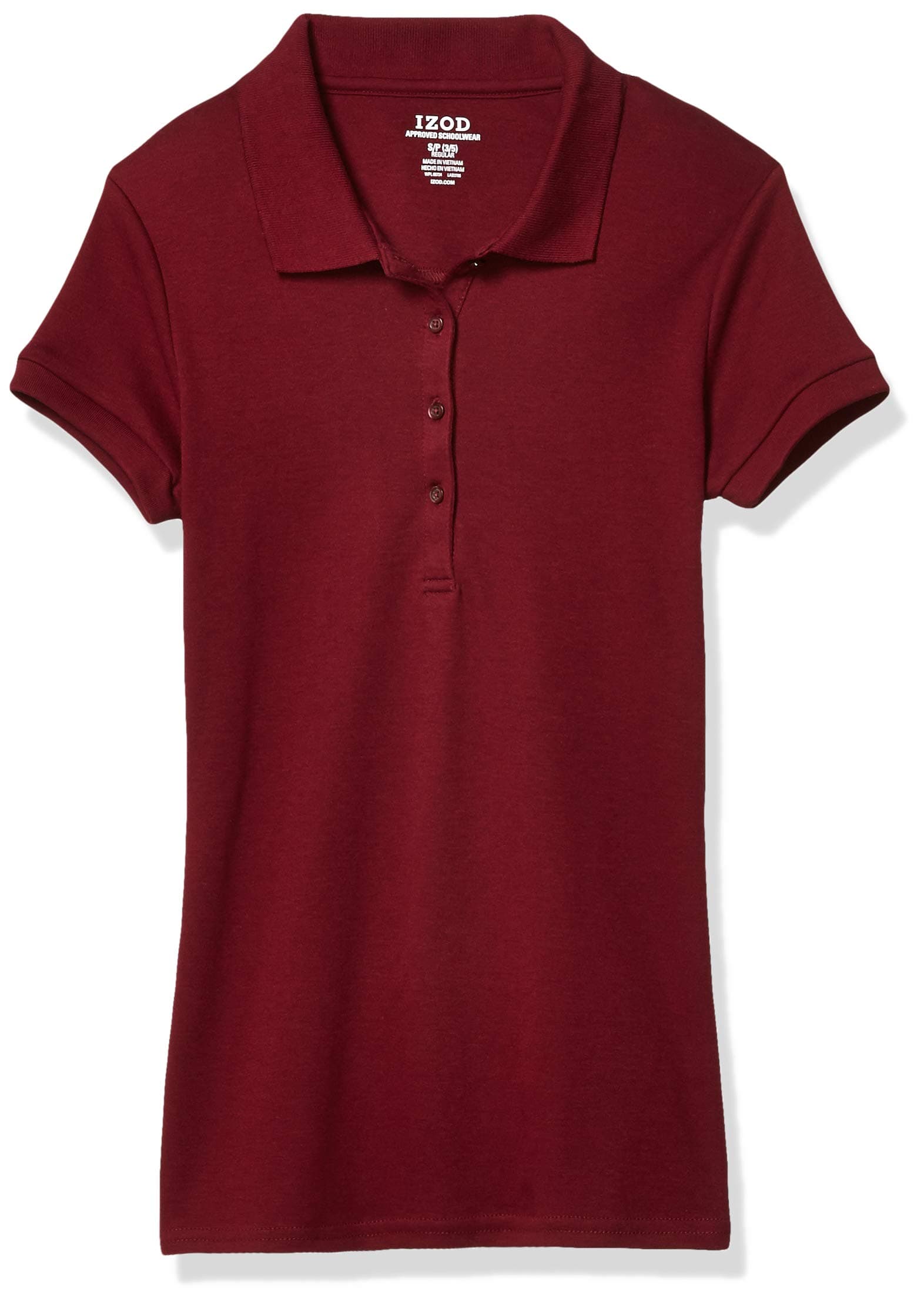 IZOD Junior's Uniform Short Sleeve Interlock Polo
