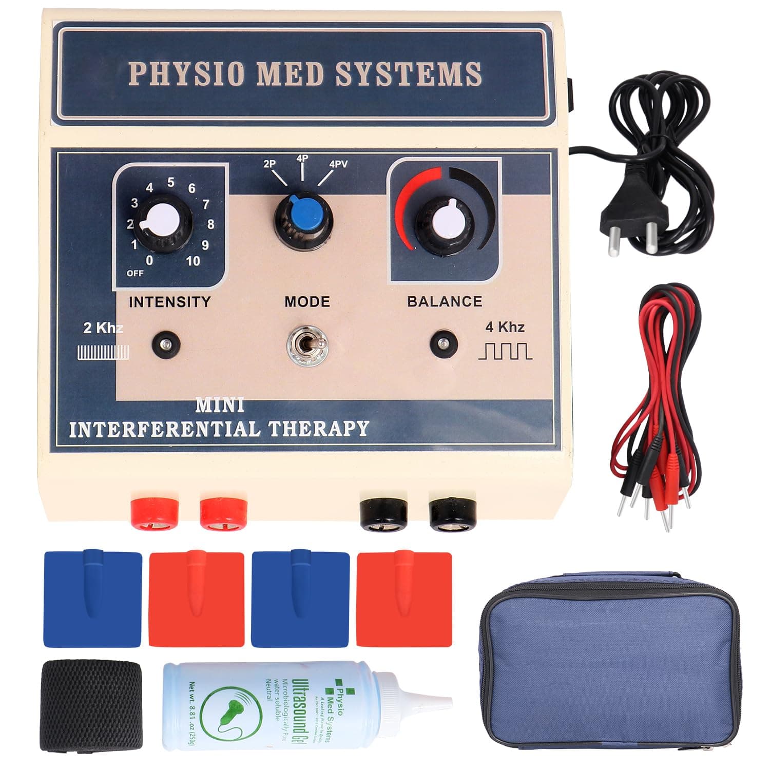 Physiotrack IFT Machine Mini IFT Advance Machine Interferential Therapy Unit with One Year Warranty